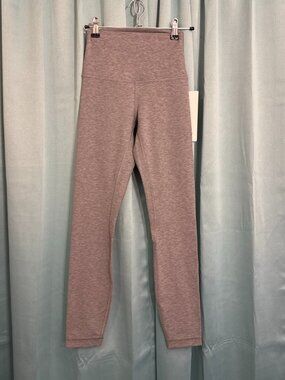 NWT Lululemon Align HR Pant 25” Heathered Gray Leggings Size 2